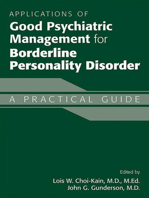 cover image of Applications of Good Psychiatric Management for Borderline Personality Disorder